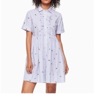 Kate Spade Blue Bumble Bee Dress Small
